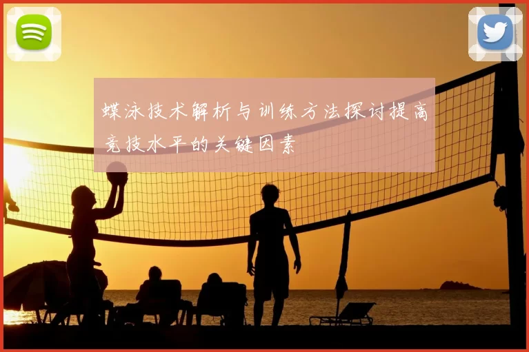 蝶泳技术解析与训练方法探讨提高竞技水平的关键因素