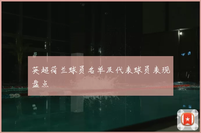 英超荷兰球员名单及代表球员表现盘点