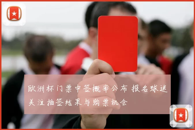 欧洲杯门票中签概率公布 报名球迷关注抽签结果与购票机会